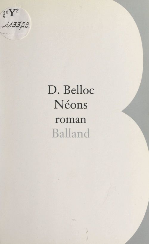 ebook cover of Néons, by Denis Belloc