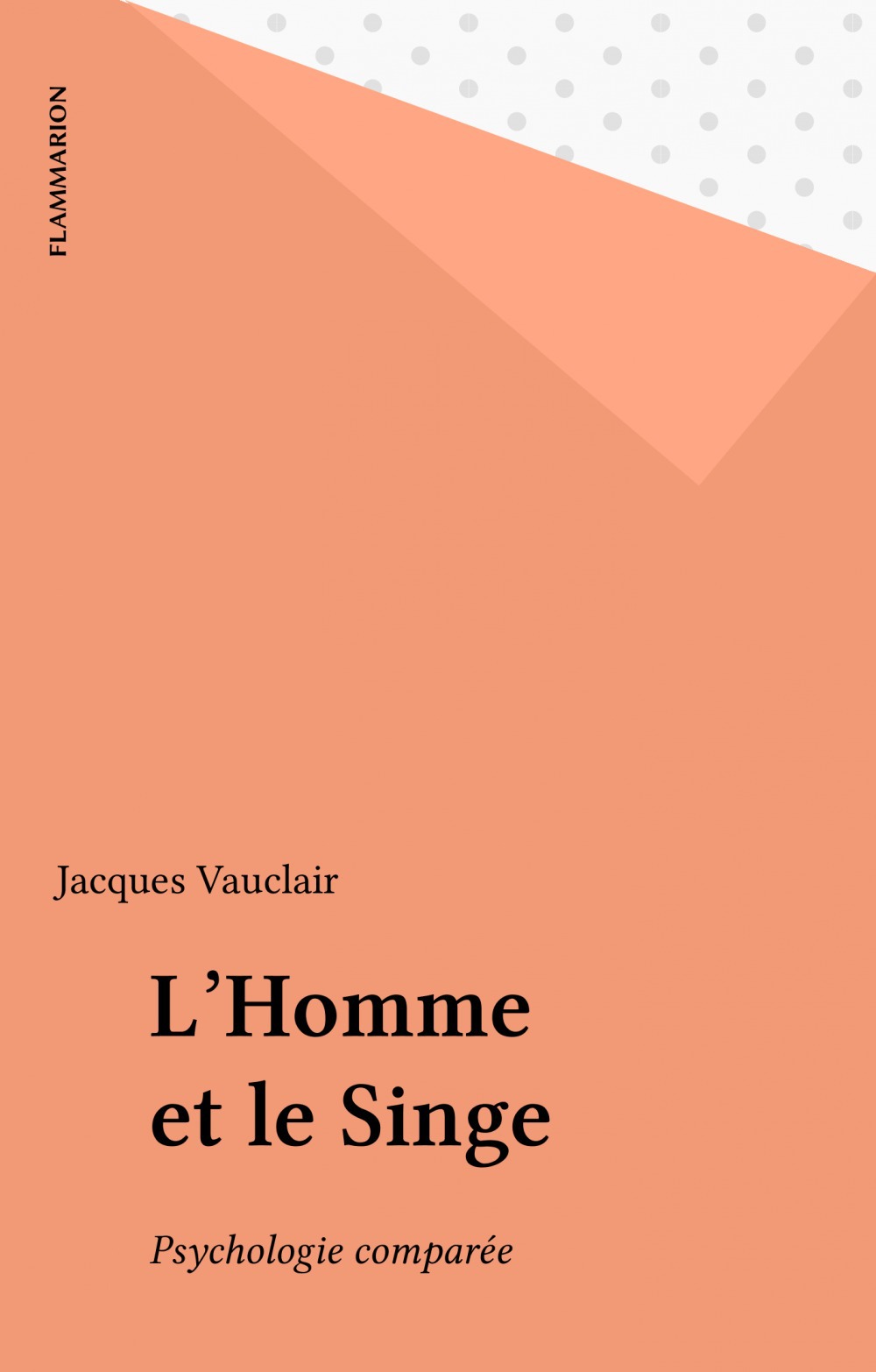 Couverture ebook de L'Homme et le Singe, de Jacques Vauclair
