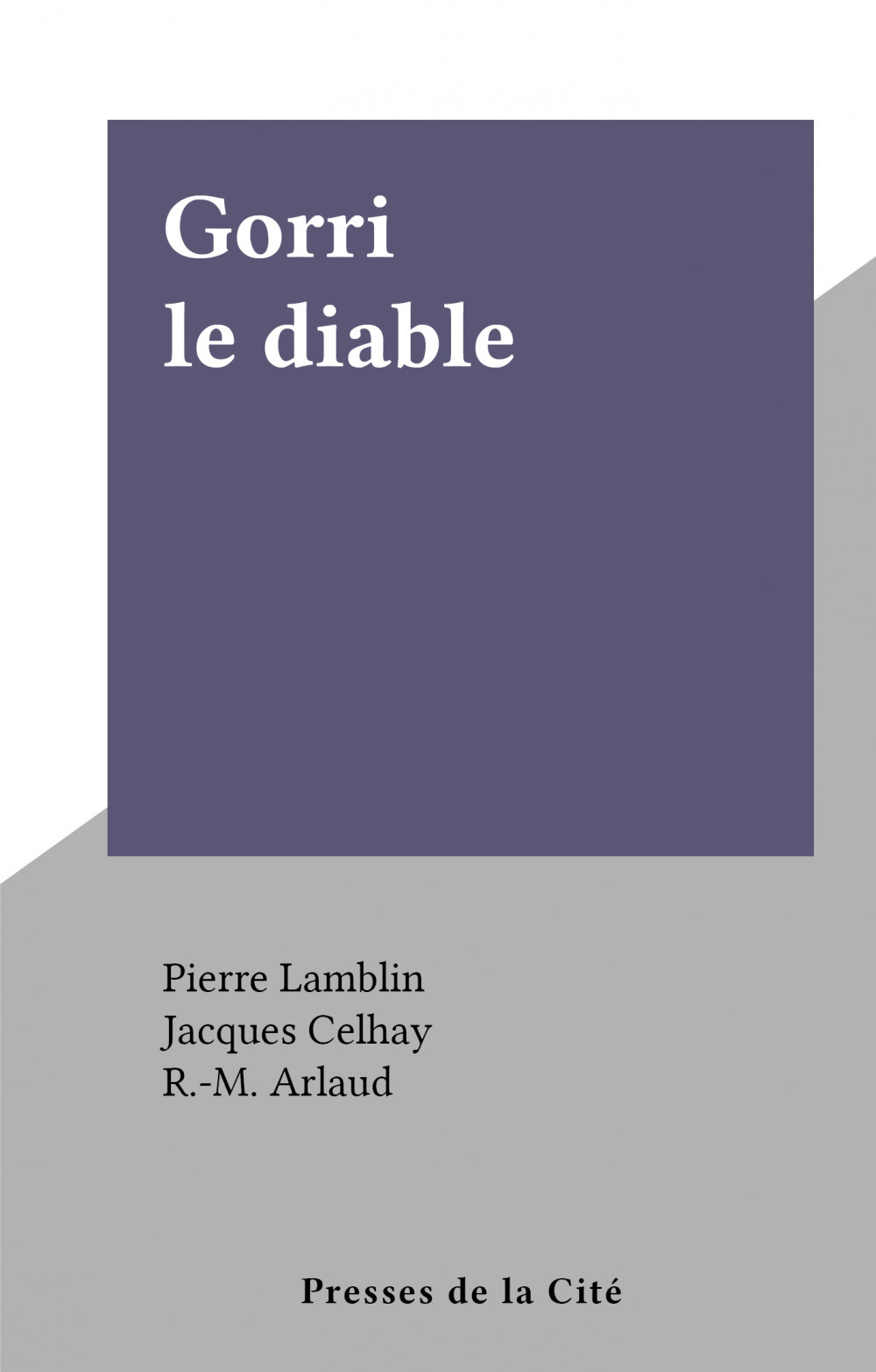 Couverture ebook de Gorri le diable, de Pierre Lamblin