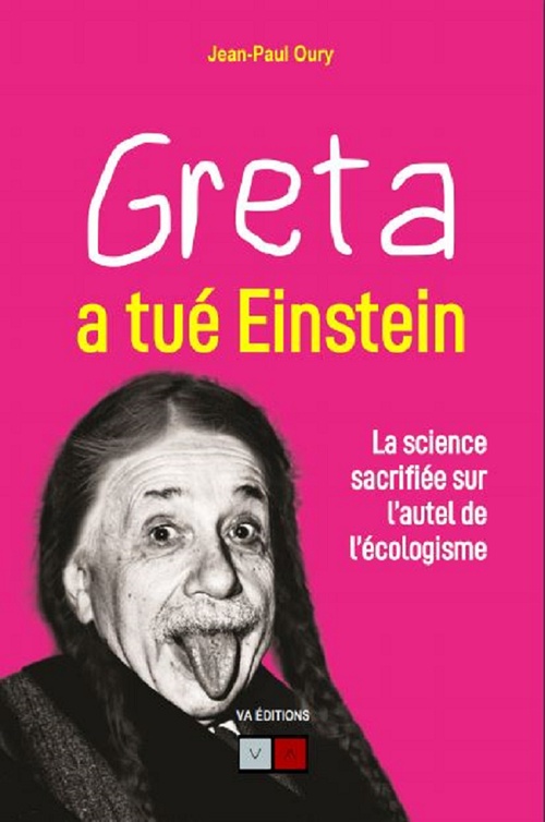 Couverture ebook de Greta a tué Einstein, de Jean-Paul Oury