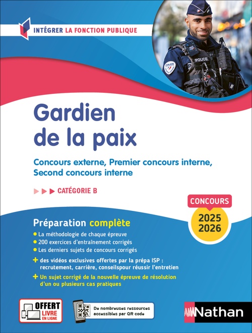 ebook cover of Gardien de la paix 2025-2026, by Loïc Valentin, Morad Mekbel, Elisabeth Simonin