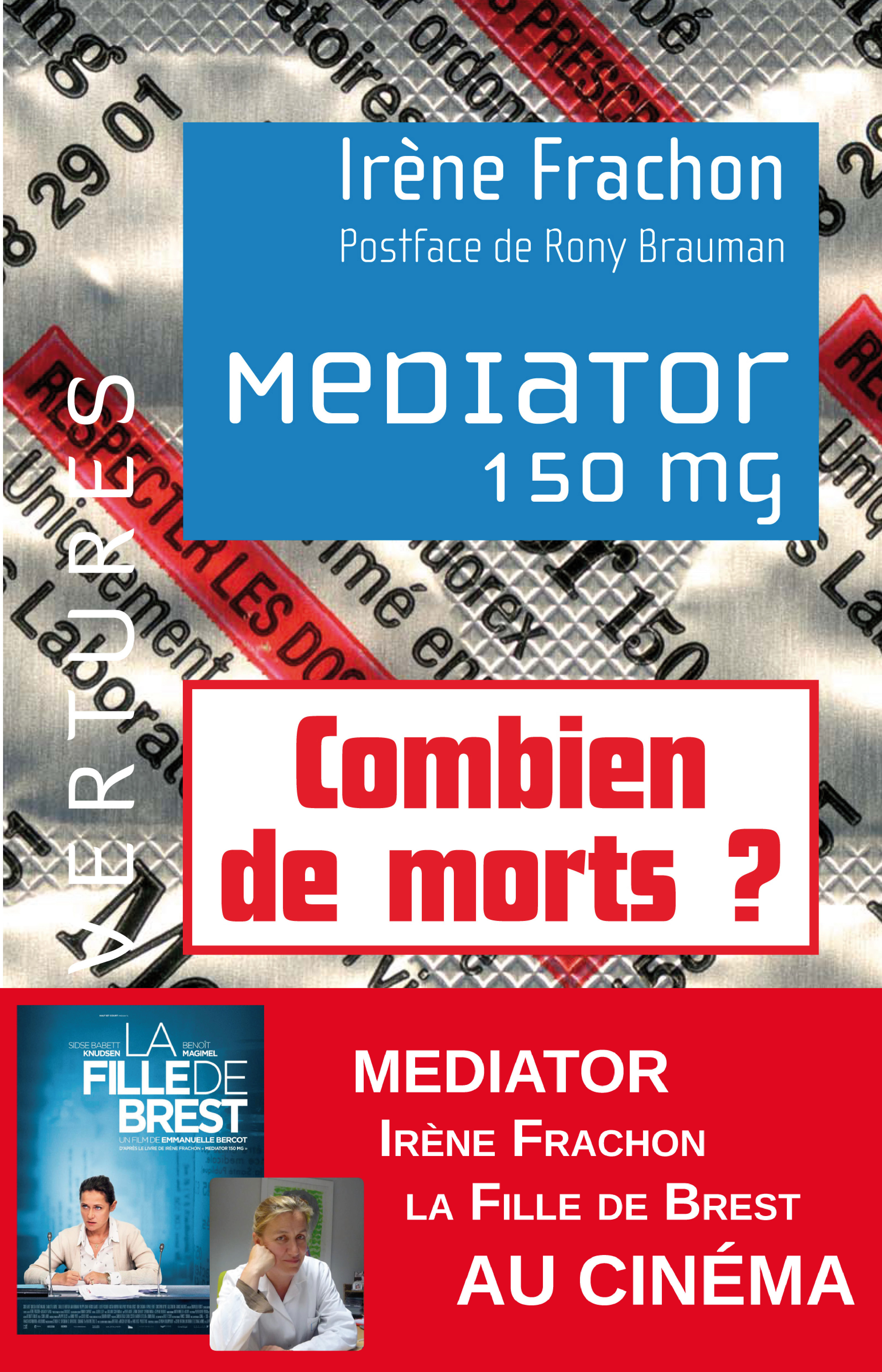 Couverture ebook de Médiator 150 mg, de Irène Frachon