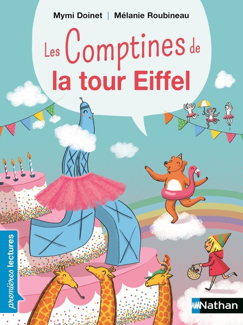 Couverture ebook de Les comptines de la Tour Eiffel, de Mymi Doinet, Mélanie Roubineau