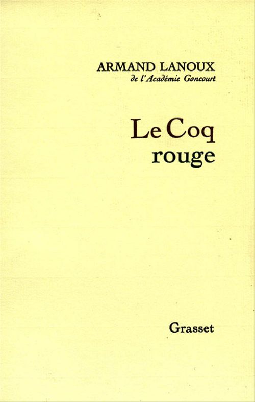 Couverture ebook de Le coq rouge, de Lanoux-A