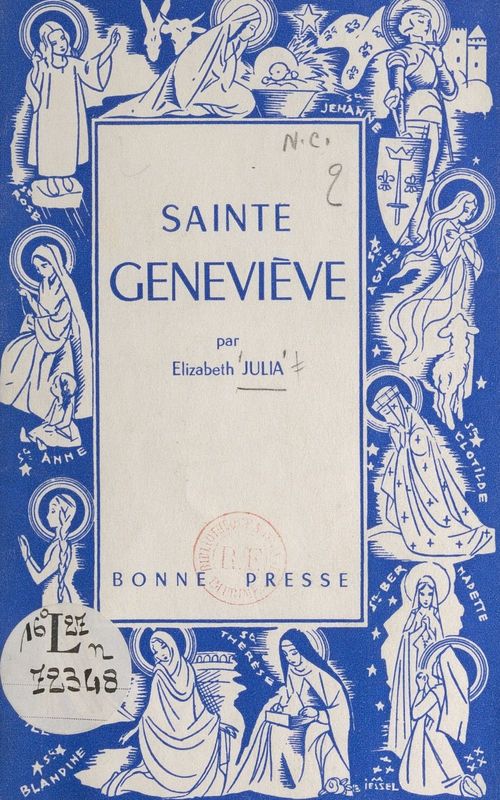 ebook cover of Sainte Geneviève, by Elizabeth Julia