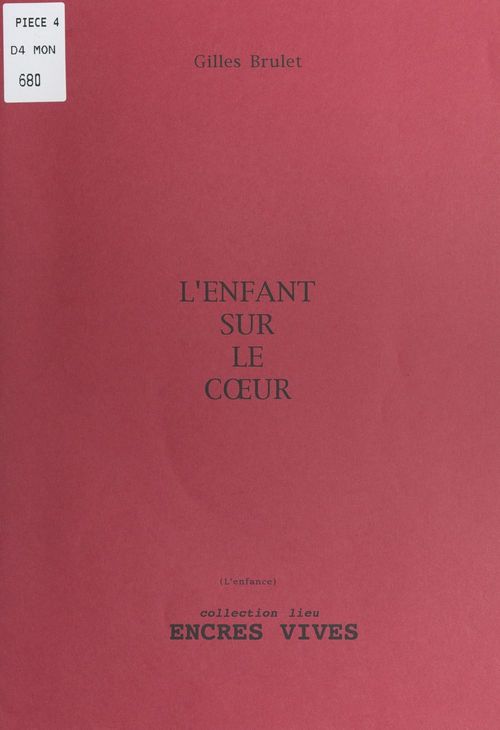ebook cover of L'enfant sur le coeur (L'enfance), by Gilles Brulet