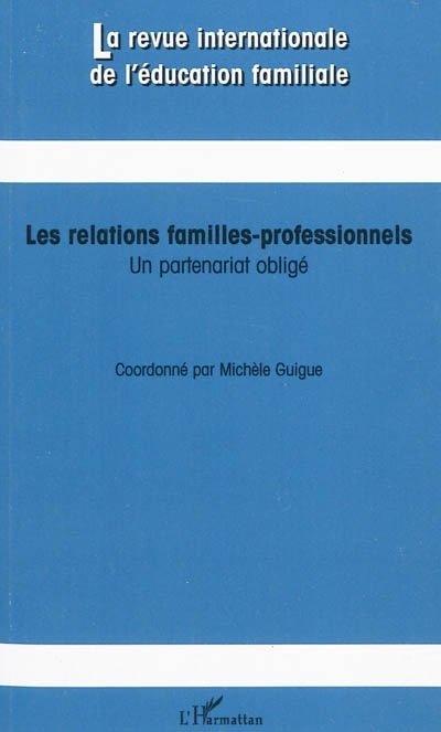 ebook cover of Les relations familles-professionnels, by Collectif