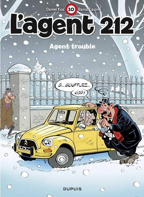 Couverture ebook de L'Agent 212 - Tome 10 - Agent trouble, de Raoul Cauvin, Daniel Kox