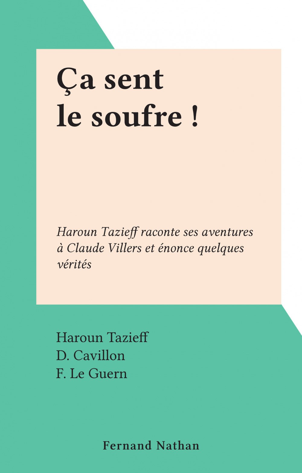 ebook cover of Ça sent le soufre !, by Haroun Tazieff