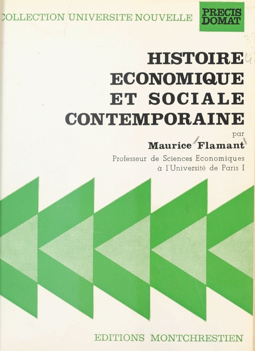 Couverture ebook de Histoire économique et sociale contemporaine, de Maurice Flamant