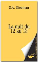 Couverture ebook de La Nuit du 12 au 13, de Steeman-S.A