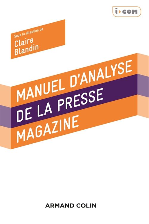 ebook cover of Manuel d'analyse de la presse magazine, by Claire Blandin