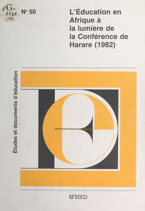Couverture ebook de L'Éducation en Afrique à la lumière de la conférence de Harare (1982), de Samba Yacine Cisse