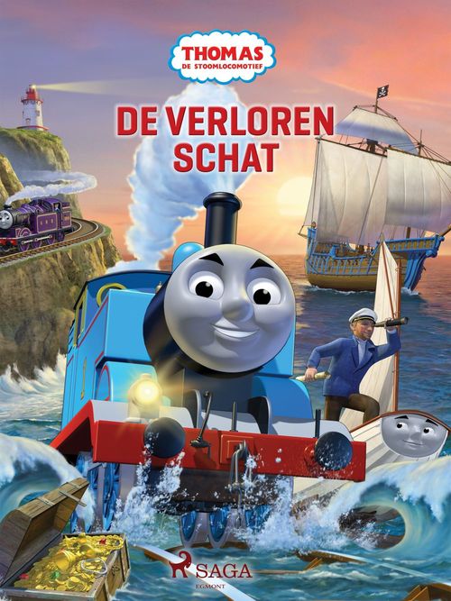 Couverture ebook de Thomas de Stoomlocomotief - De verloren schat, de Mattel