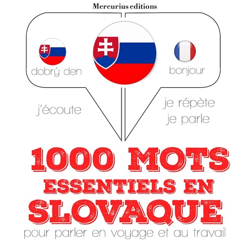 Couverture audiobook de 1000 mots essentiels en slovaque, de JM Gardner