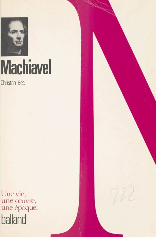 ebook cover of Machiavel, by Bec