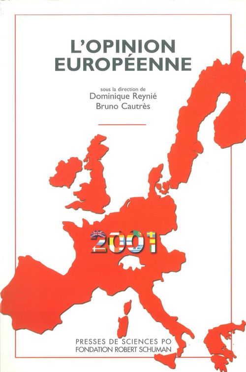 Couverture ebook de L'opinion européenne 2001, de Dominique Reynié