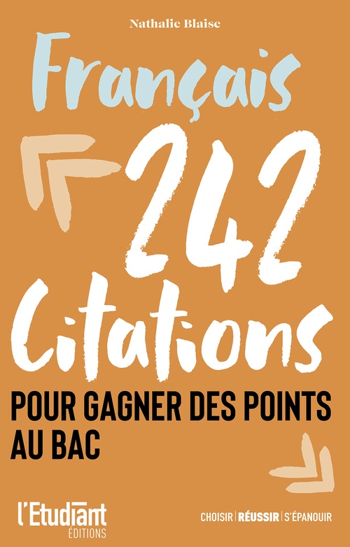 ebook cover of Français - 242 citations pour gagner des points au bac, by Nathalie Blaise