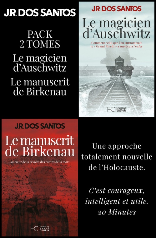 ebook cover of Pack JR Dos Santos - Le Magicien d'Auschwitz + Le Manuscrit de Birkenau, by José Rodrigues dos Santos