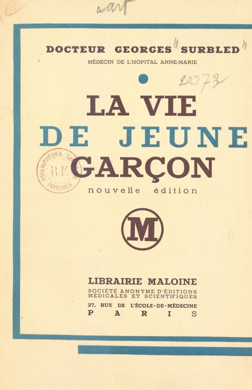 ebook cover of La vie de jeune garçon, by Georges Surbled
