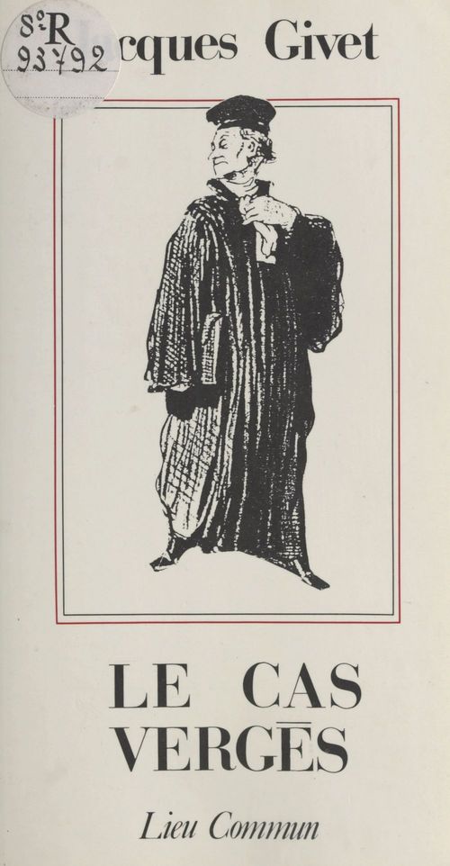 ebook cover of Le cas Vergès, by Jacques -Pseud. Givet