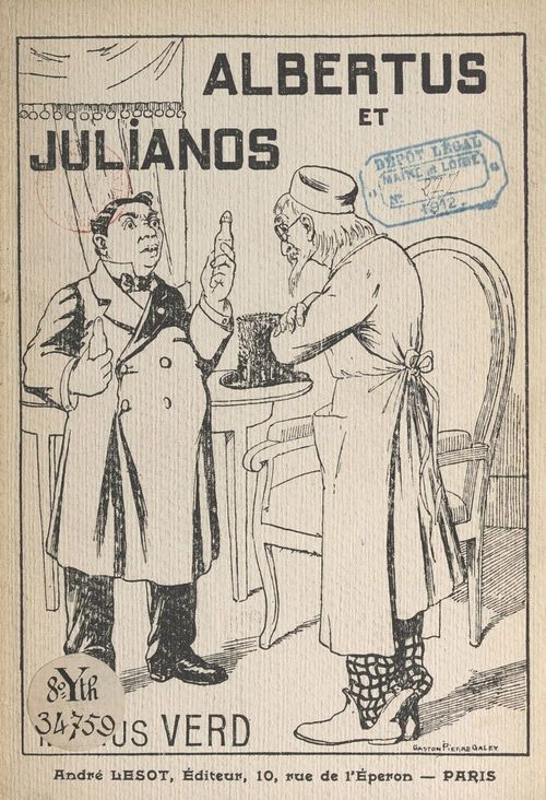 Couverture ebook de Albertus et Julianos, de Marius Verd