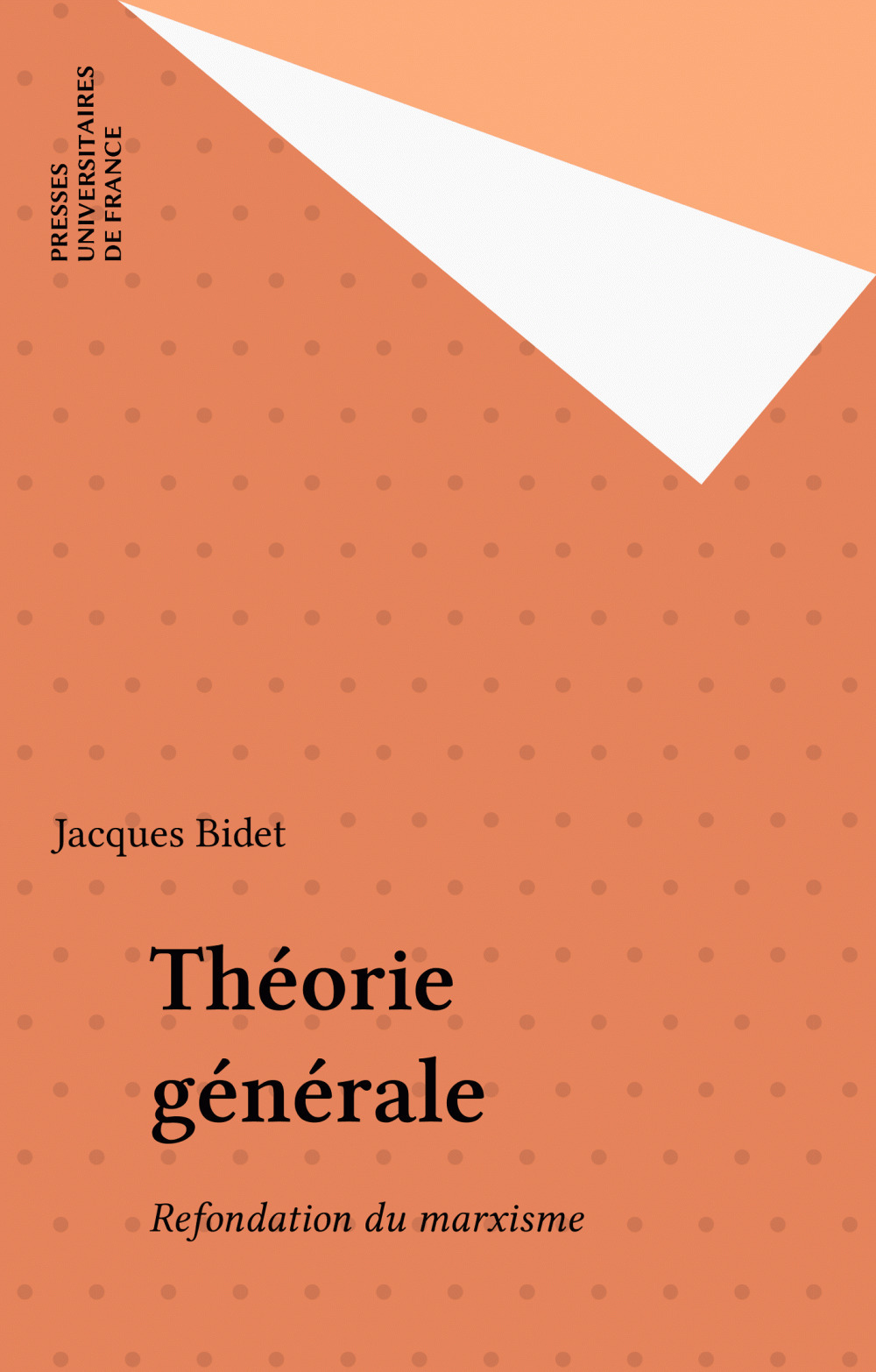 ebook cover of Théorie générale, by Jacques Bidet