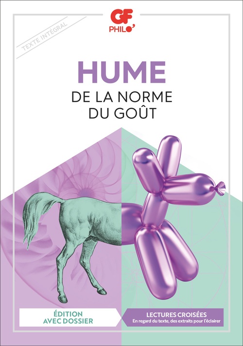 ebook cover of De la norme du goût, by David Hume