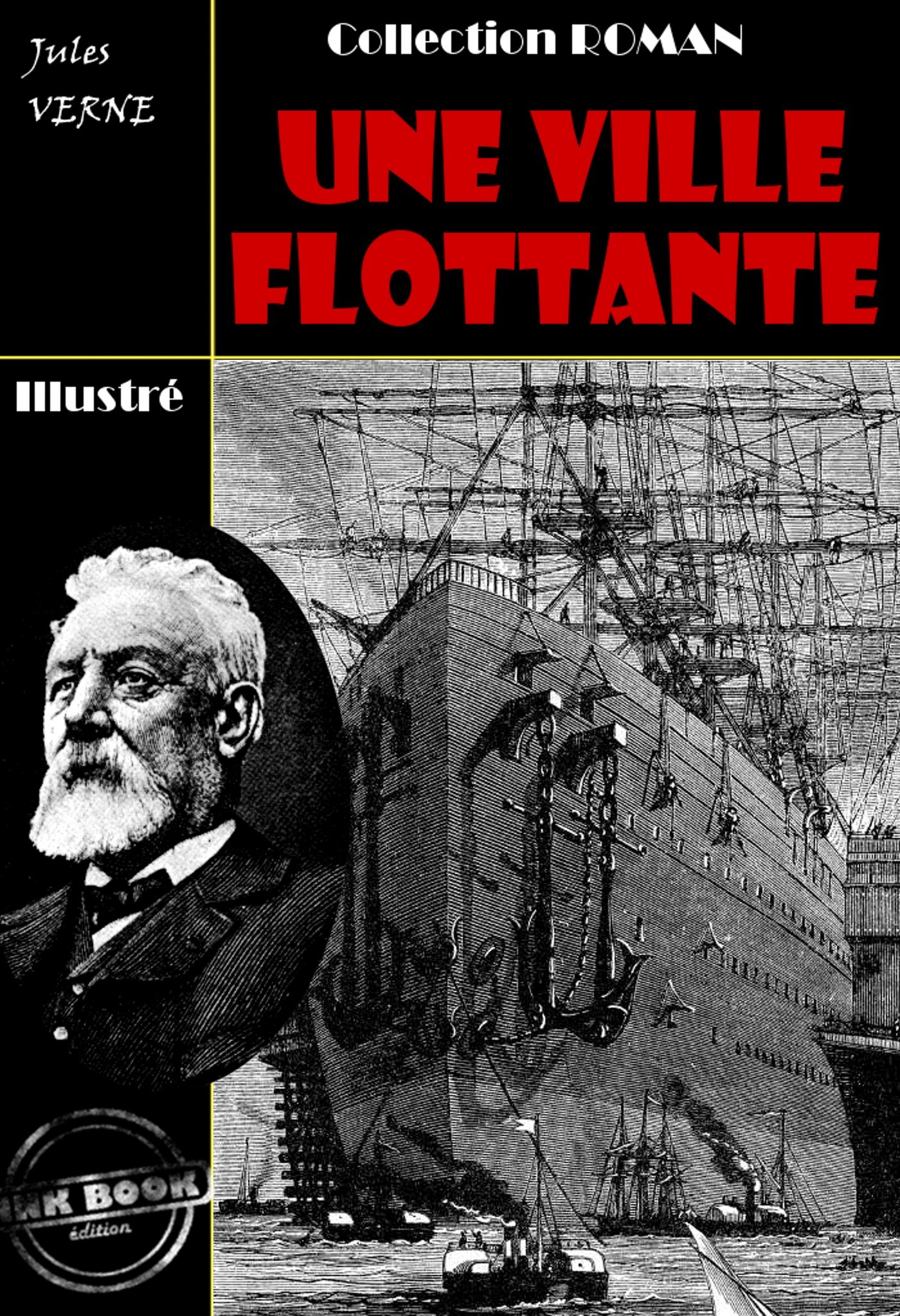 ebook cover of Une ville flottante, by Jules Verne