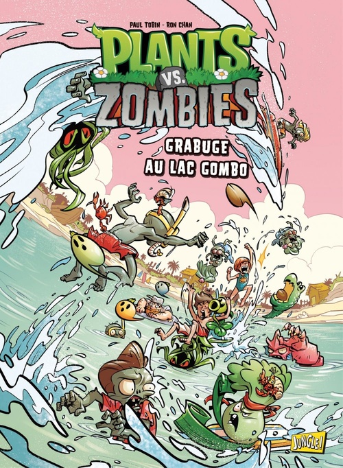 ebook cover of Plants vs Zombies - Tome 10 - Grabuge au lac Gombo, by C Jacob, Paul Tobin