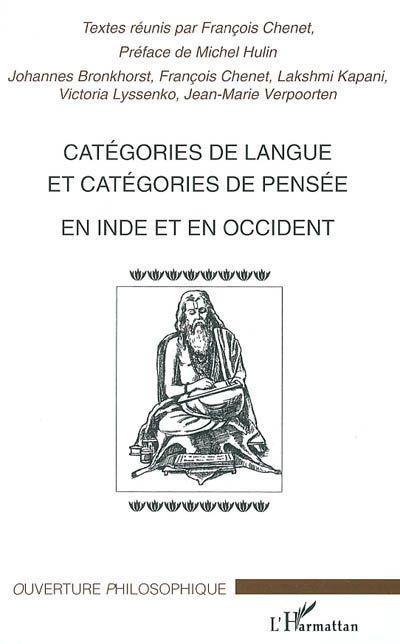 ebook cover of Catégories de langue et catégories de pensée, by Johannes Bronkhorst, Françoise Chenet, Lakshimi Kapani, Victoria Lyssenko, Jean-Marie Verpoorten