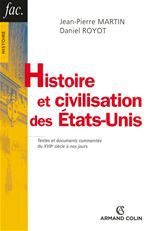 Couverture ebook de Histoire et civilisation des États-Unis, de Collectif