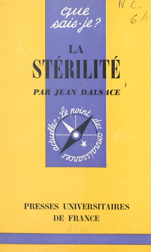 ebook cover of La stérilité, by Jean Dalsace