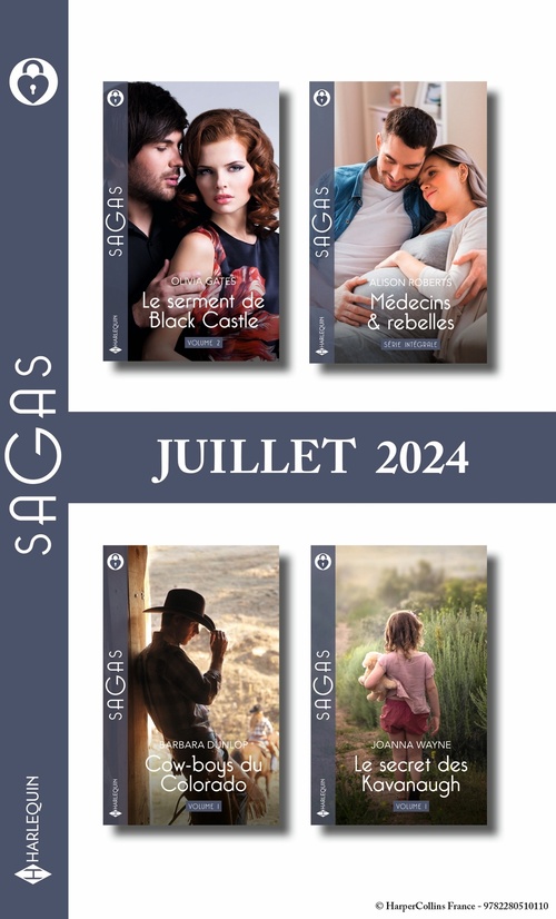 Couverture ebook de Pack mensuel Sagas - 11 romans (Juillet 2024), de Collectif