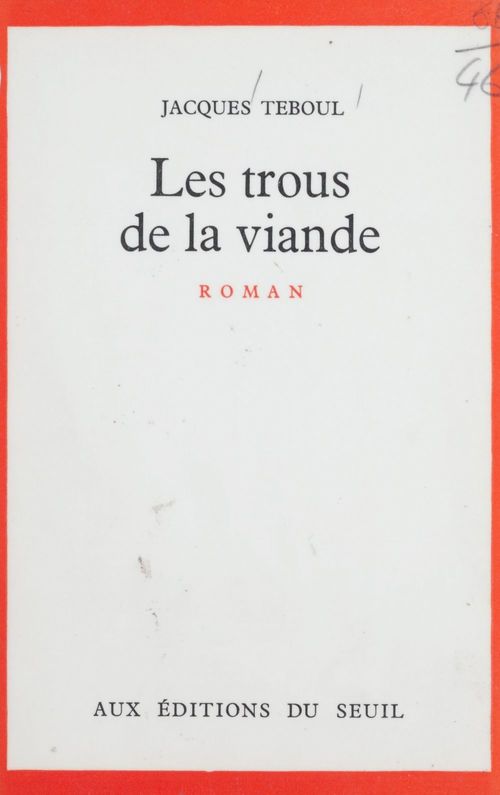ebook cover of Les trous de la viande, by Jacques Teboul