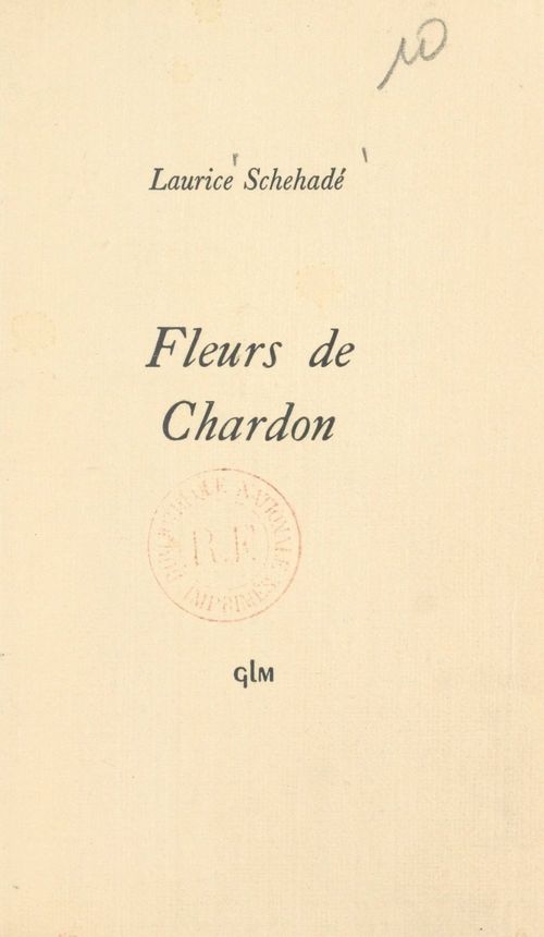 ebook cover of Fleurs de chardon, by Laurice Schehade