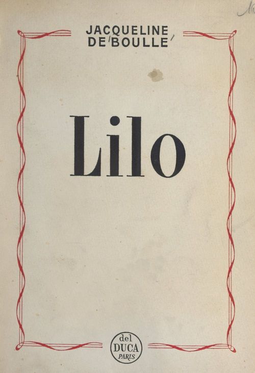 Couverture ebook de Lilo, de Jacqueline De Boulle