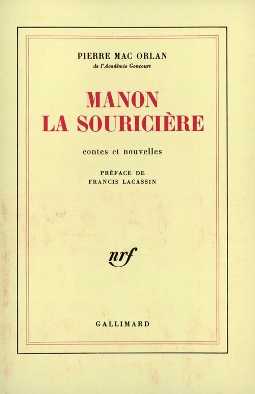Couverture ebook de Manon la Souricière, de Pierre Mac Orlan