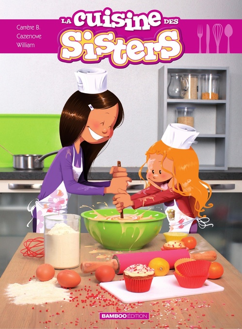 Couverture ebook de La cuisine des Sisters, de Brigitte Carrère