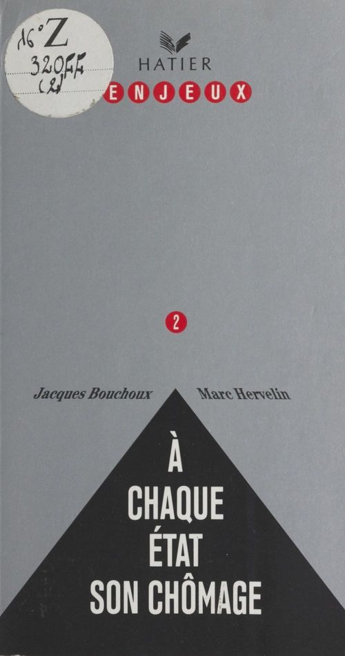 Couverture ebook de À chaque État son chômage, de Jacques Bouchoux, Marc Hervelin