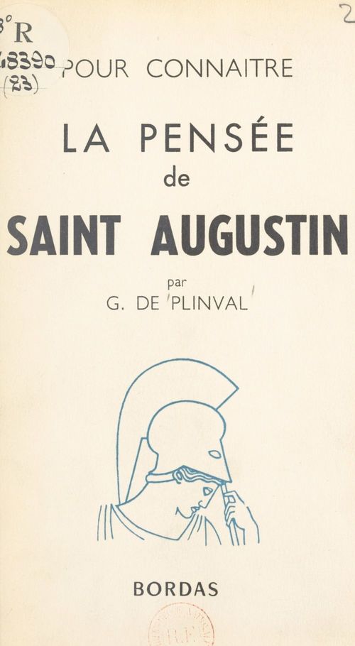 ebook cover of La pensée de Saint Augustin, by Georges de Plinval