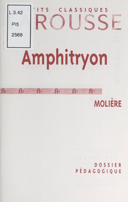 Couverture ebook de Amphitryon, de Molière, de Daphne Deron