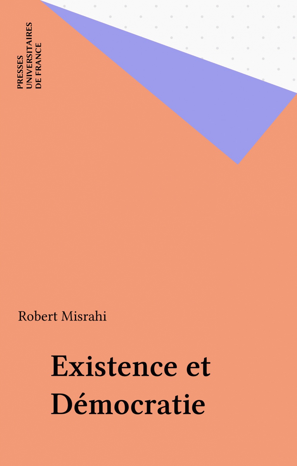 Couverture ebook de Existence et Démocratie, de Robert Misrahi