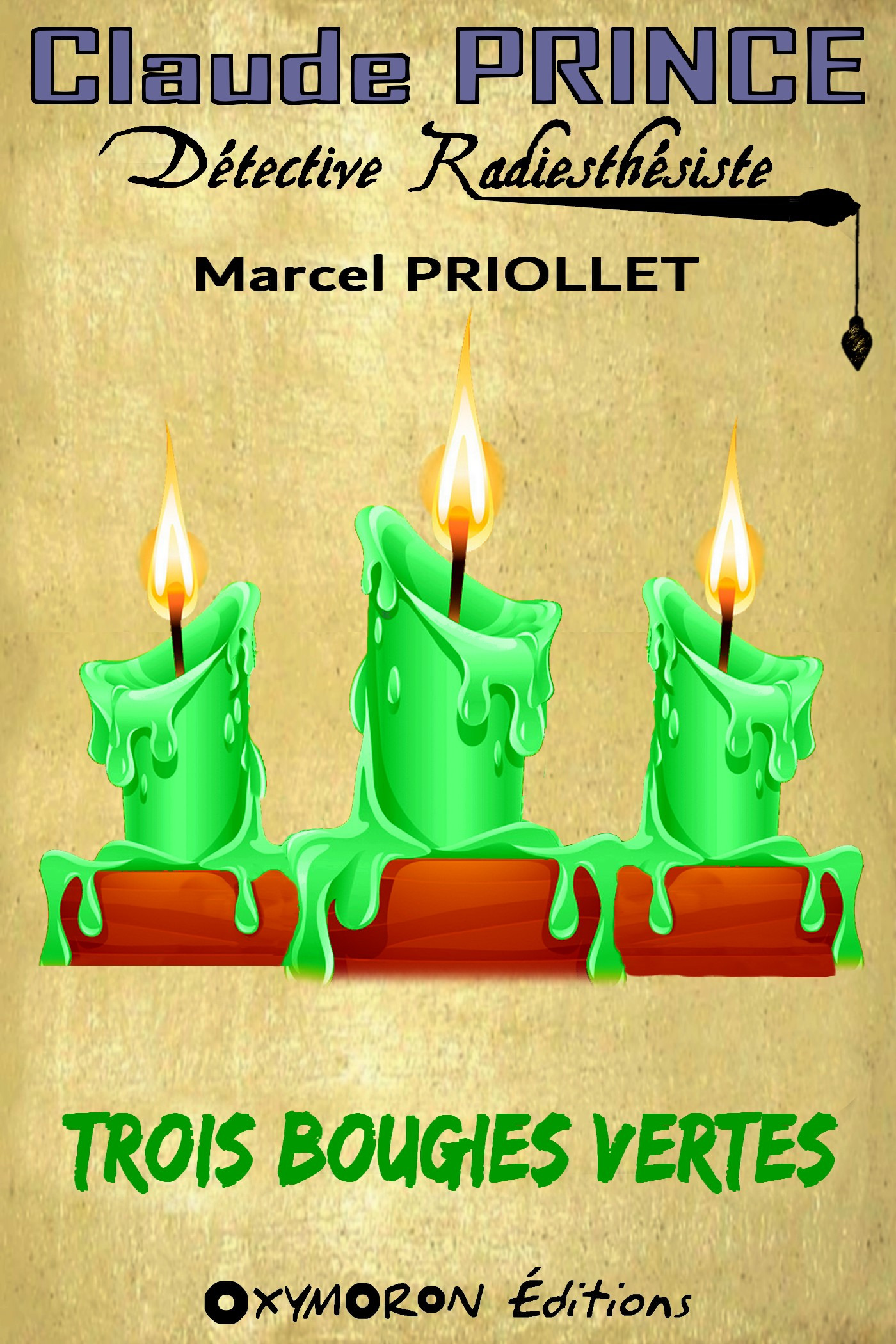 Couverture ebook de Trois bougies vertes, de Marcel Priollet