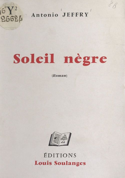Couverture ebook de Soleil nègre, de Antonio Jeffry