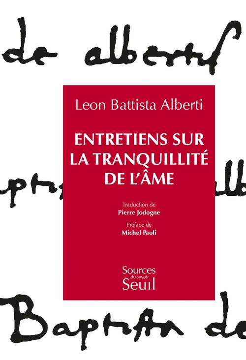 ebook cover of Entretiens sur la tranquillité de l'âme, by Leon Battista Alberti