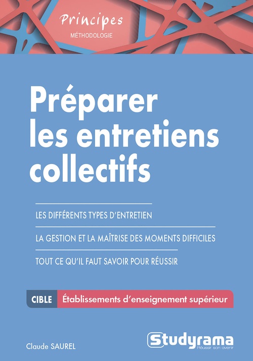 ebook cover of Préparer les entretiens collectifs, by Claude Saurel