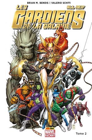ebook cover of All-New Les Gardiens de la Galaxie (2015) T02, by Brian Michael Bendis, Valerio Schiti