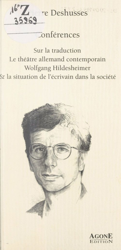 Couverture ebook de Conférences, de Bernard Hoepffner, Pierre Deshusses, Thierry Discepolo, Hans Hartje, Anne Roche