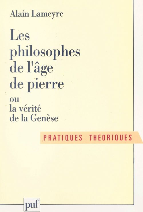 Couverture ebook de Les philosophes de l'âge de pierre, de Alain Lameyre